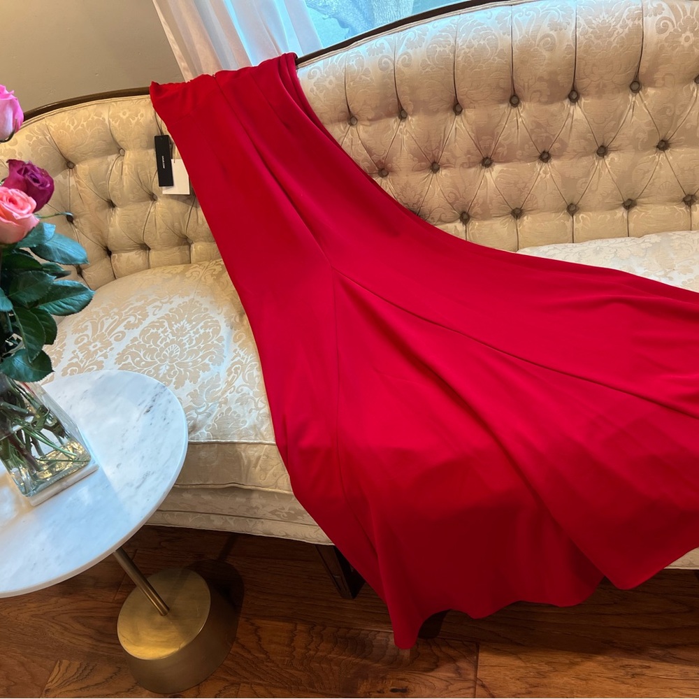 Lulus Red Perfect Opportunity Ruffle Maxi Dress - Small New with Tags - Picture 9 of 16